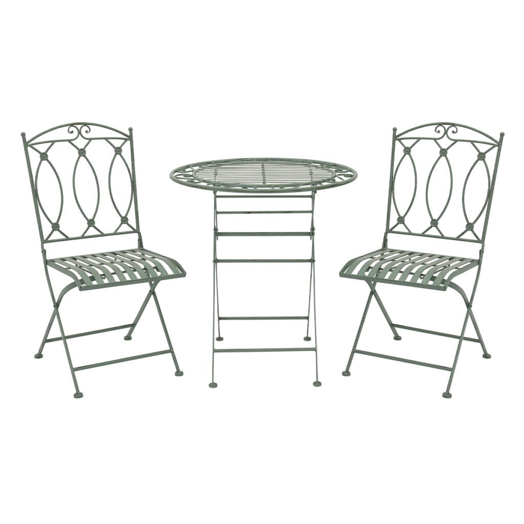 Scroll Design Metal Garden Bistro Set 5029936998156 2